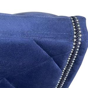 Wholesale STYLO INTERNATIONAL <b>Equestrian</b> Dressage Saddle Blanket Competition English Velvet Leather Saddle Pad Polycotton Lining - Product Image 4