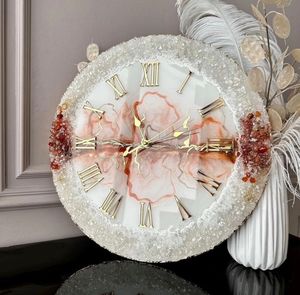 Modern Resin Silent Quartz Analog Wall <b>Clock</b> Roman Numerals Hanging for Living Room Home Decor-Decorative Art Quartz <b>Mechanism</b> - Product Image 1