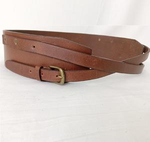 Cinturón de Cuero Genuino de Vaca con Hebilla de Aleación Estilo Western, Elegante, Duradero y Versátil para Abrigo - Product Image 1