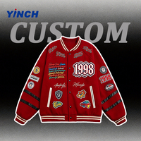 Jaket Letterman Pria Mewah Layenne Pengiriman Cepat Warna Kustom Pakaian Olahraga Jaket Varsity untuk Tim Sekolah