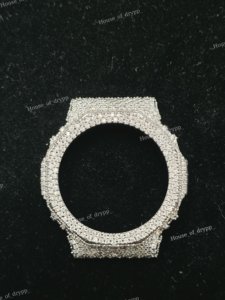 VVS Moissanite Iced Out <b>Watch</b> <b>Case</b> Custom Round Bezel For GA2100 Fully Diamond Luxury Sport Men <b>Watch</b> - Product Image 1