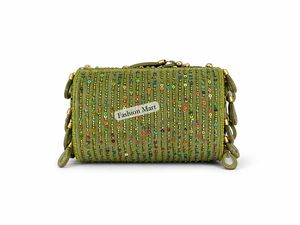 Luxury Green Hand Beaded Clutch Bag with Crystal Drops Designer Evening Party Handbag for Women - Product Image 6