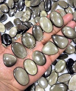 Cristal de Obsidiana Dorada Natural de Alta Calidad con Destellos Negros, Piedra Preciosa Suelta de Buena Calidad, Mineral Curativo, Hermosas Piedras - Product Image 1