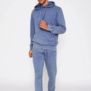 Survêtement vintage délavé à l'acide pour homme, coupe courte, effet soleil, respirant, streetwear, impression numérique, poids lourd, grandes tailles - Product Image 4