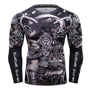Camiseta de compresión Rash Guard No Gi BJJ de calidad premium, fabricante de ropa deportiva con logotipo personalizado de Pakistán - Product Image 6