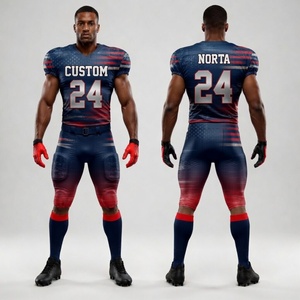 Uniforme de football personnalisé sublimé pour équipe, avec des encres durables résistantes à la décoloration et une coupe légère - Product Image 2
