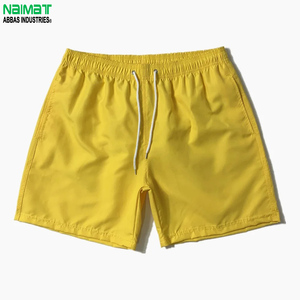 NAIMAT Pantalones cortos de secado rápido para hombre, cintura elástica con cordón, ropa deportiva informal, color gris - Product Image 3
