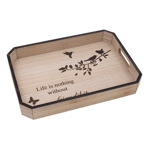 Multipurpose Solid Wood Serving <b>Tray</b> Rustic Luxury Butler Tea Coffee Ottoman Food Platter Available in Custom Design - Product Image 4