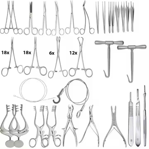 Ensemble d'instruments chirurgicaux en acier inoxydable durable, kit d'outils médicaux professionnels manuels pour salle d'opération et utilisation chirurgicale - Product Image 6