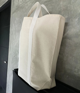 <b>Large</b> Cotton <b>Canvas</b> Tote <b>Bag</b> with Shoulder Handle | Custom Logo Grocery & Shopping <b>Bag</b> | Wholesale, Made in Thailand - Product Image 5