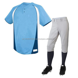 High Quality Quick Dry Printed Baseball Jersey Pants Sets Custom <b>Heat</b>-Transfer Printed Moisture Wicking Anti-Bacterial Durable - Product Image 4