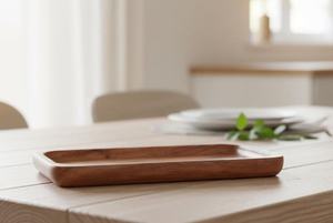 Plateau à fromage en bois pour servir, ensemble de plats en bois artisanal, plateau en bois d'acacia naturel - Product Image 4