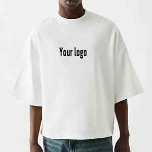 Camiseta de Hombre 100% Algodón OEM, Logotipo Impreso Digital Personalizado, Estilo Urbano, Cómoda, Holgada, con Hombros Caídos, Antiarrugas - Product Image 6