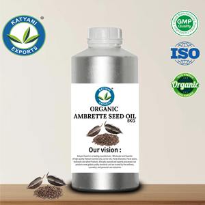 Aceite Esencial de Semilla de Ambrette Orgánico de Alta Pureza (Abelmoschus moschatus) Destilado al Vapor, Aceite para Formulación Cosmética en India - Product Image 5
