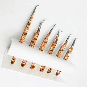 Juego de Pinzas para Extensión de Pestañas de Acero Inoxidable Profesional de Alta Calidad, Punta Suave con Recubrimiento de Papel, Personalizadas, Venta al Por Mayor - Product Image 4