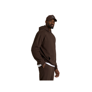 Sudadera con Capucha para Hombre, Color Marrón, de Algodón y Felpa, Estilo Casual, con Bolsillos, Corte Regular, Estilo Otoñal - Product Image 2