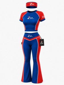 Conjunto deportivo para mujer con top elegante, leggings y diadema, material suave y elástico para entrenamientos, yoga, caminatas y uso diario. - Product Image 6