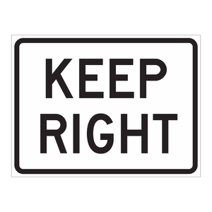 ป้ายบอกทาง Brady Keep Right - ป้ายสัญลักษณ์ความปลอดภัย PVC ทนทาน มองเห็นได้ชัดเจน สำหรับพื้นที่ทำงานทั้งภายในและภายนอกอาคาร - Product Image 3
