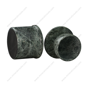 Modern Luxury Natural Stone Jungle Green Marble <b>Butter</b> Keeper Handmade Kitchen Decor Jungle Green Marble <b>Butter</b> Keeper - Product Image 5