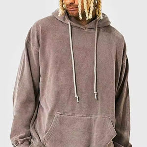 Conjunto de Chándal para Hombre con Lavado Ácido, Estilo Oversize, Nuevo, Vintage, Personalizado, de Tela Gruesa para la Temporada de Invierno - Product Image 5