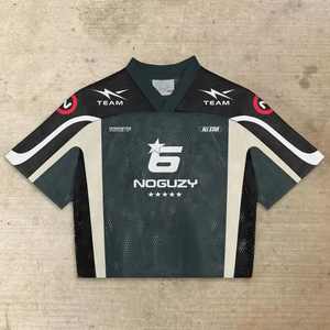 เสื้อยืดผู้ชายคุณภาพสูงระดับมืออาชีพสำหรับฤดูร้อน สวมใส่สบาย ระบายอากาศได้ดี  รับสั่งทำลายพิมพ์แบบซับลิเมชั่น เสื้อยืดคอวีผ้าฝ้ายตาข่าย - Product Image 5