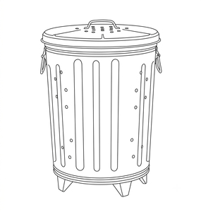 Contenedor de Compostaje para Exteriores de Acero Galvanizado de 20 Galones con Tapa - Product Image 6