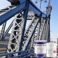 Revêtement liquide époxy industriel de protection robuste pour structures en acier, colonnes, poutres et travées