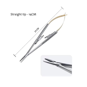 Pinzas Dentales SAARGLOBAL SG-ZS-05 de Acero Inoxidable con Empuñadura Moleteada, Instrumento Quirúrgico Manual de Clase I con Certificación CE, Ligero - Product Image 3