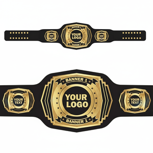 Cinturones de Campeonato Personalizados de Cuero Cómodo para Taekwondo, Cinturones de Campeonato Únicos - Product Image 5