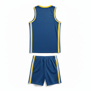 Maillot de basketball brodé respirant 100 % polyester, sans manches, uniforme d'équipe, couture frontale, personnalisable avec nom et numéros d'équipe, vente en gros - Product Image 6
