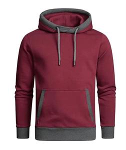 <b>Men's</b> Slim Fit Long Sleeve Lightweight <b>Pullover</b> Hoodie Latest Fashion Custom Winter French Terry Solid Pattern Plain - Product Image 1