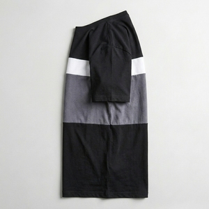 เสื้อยืดแขนสั้นผู้ชาย คอโอ ทรงปกติ ลำลอง ผ้าถัก ลายเรียบ สีดำ เทา ขาว - Product Image 5