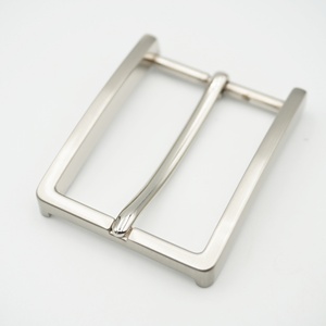 Hebilla de cinturón de aleación de zinc de 35 mm personalizada, estilo vintage, para cinturón de cuero para hombre, latón antiguo, níquel - Product Image 1