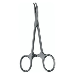 Pinzas Hemostáticas Curvas y Rectas de 5.5 Pulgadas, Color Negro, Pinzas de Acero Inoxidable con Certificación CE de Grip Surgical - Product Image 1