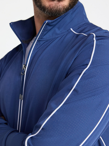 <b>Men's</b> <b>Bomber</b> <b>Jacket</b> Stand Collar Back Neck Logo Waterproof Quick Dry Windproof Breathable 100% Polyester Casual Winter Outerwear - Product Image 6
