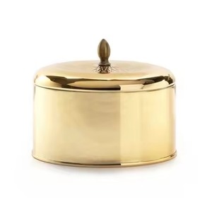 Elegant Finish Metal Candle Jar Stylish Candle Container Wedding Party Centerpiece Decoration - Product Image 3