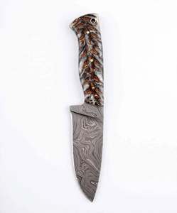 Handcrafted Patterned Steel <b>Craft</b> <b>Tool</b> Pinecone Resin Handle Executive Display Piece - Product Image 4