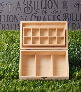 Wooden Foldable Jewelry <b>Box</b> 2-Layer Rectangular Hinged Lid Multifunction <b>Storage</b> Organizer with Dividers Modern Luxury Design - Product Image 4