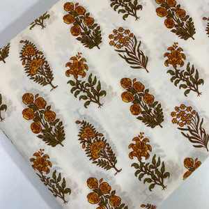 Tela de algodón estampada a mano para coser vestidos, ropa de mujer, acolchados, cortinas y servilletas - Product Image 3