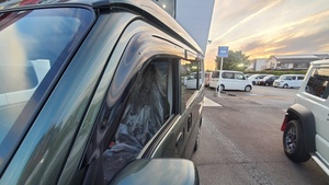 แผ่นบังแดดกันฝน HIC Smoke WINDOW วัสดุ PMMA สำหรับ SUZUKI EVERY Wagon (DA17) ปี 2015 ขึ้นไป 100% ใช้ได้กับรถของคุณ - Product Image 3