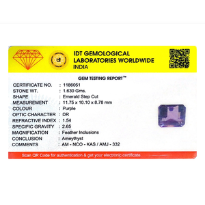 Certified Natural Amethyst 8.15 Carat Heart Cut Loose Gemstone for Fine Jewelry - Product Image 4