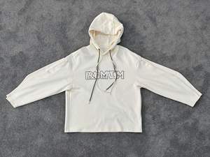 Sweat à capuche surdimensionné pour homme, double couche, en polaire polyester/coton, léger, respirant, anti-plis, écologique et de haute qualité - Product Image 2