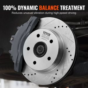 Kit Freni Anteriori e Posteriori con Dischi Forati e Scanalati per Dodge Ram 1500 07-2009 e Dodge Durango 06-2018, per Chrysler - Product Image 6