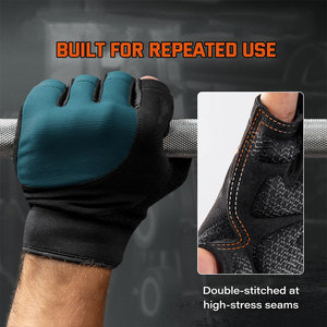 Unisex Half Finger Gel <b>Padded</b> Workout Gloves Gym Weightlifting Sports Waterproof Anti Slip Fitness Gloves Custom Logo - Product Image 4
