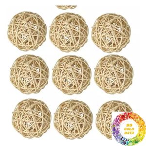 Boules de rotin pour paniers et créations artisanales, accessoires décoratifs tressés pour projets de bricolage, décoration intérieure, emballage cadeau et vente au détail - Product Image 6