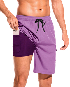 Mid Waist Knitted <b>Men</b> <b>Trunk</b> Shorts Summer Eco-Friendly Quick Dry Breathable OEM Elastic Customizable - Product Image 1