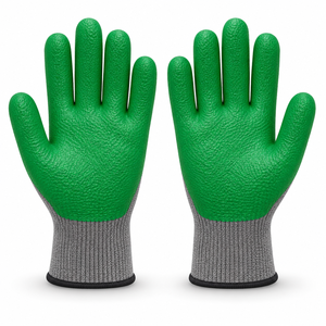 Guantes recubiertos de látex texturizado que ofrecen agarre texturizado, ajuste flexible y protección duradera para construcción y actividades de trabajo general. - Product Image 2
