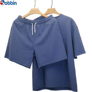 Comfortable Outfit Unisex Men's Oversized T-Shirt <b>Sets</b> Solid TShirt Jogger <b>Set</b> High Street Summer Breathable Customized Men <b>Sets</b> - Product Image 4