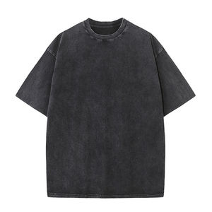 Camiseta casual de manga corta para hombre, de color sólido, cuello redondo, tejido de algodón, corte regular, 100% algodón. - Product Image 3