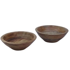 ชามไม้ทรงกลมสำหรับเทียน ภาชนะใส่เทียนไม้เปล่า ชามไม้ทำมือ ขวดเทียนไม้ ของตกแต่งบ้าน - Product Image 1